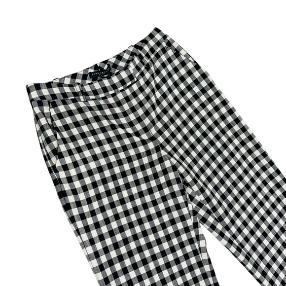 Tara Jarmon Paris Peter Size 34 US XS/2 Black White Gingham Pants Trousers NWT - Picture 7 of 16